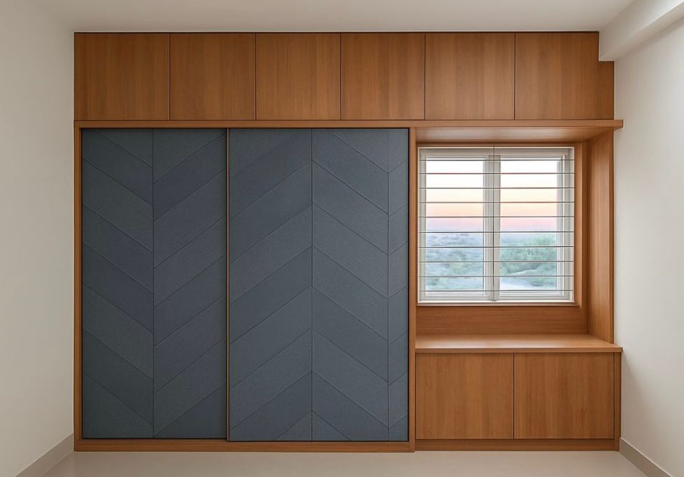 Elegant Sliding Wardrobe with Window Seat