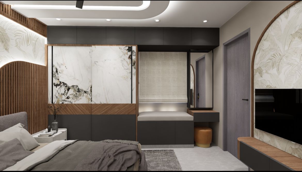 Luxurious Master Bedroom with Dressing Area