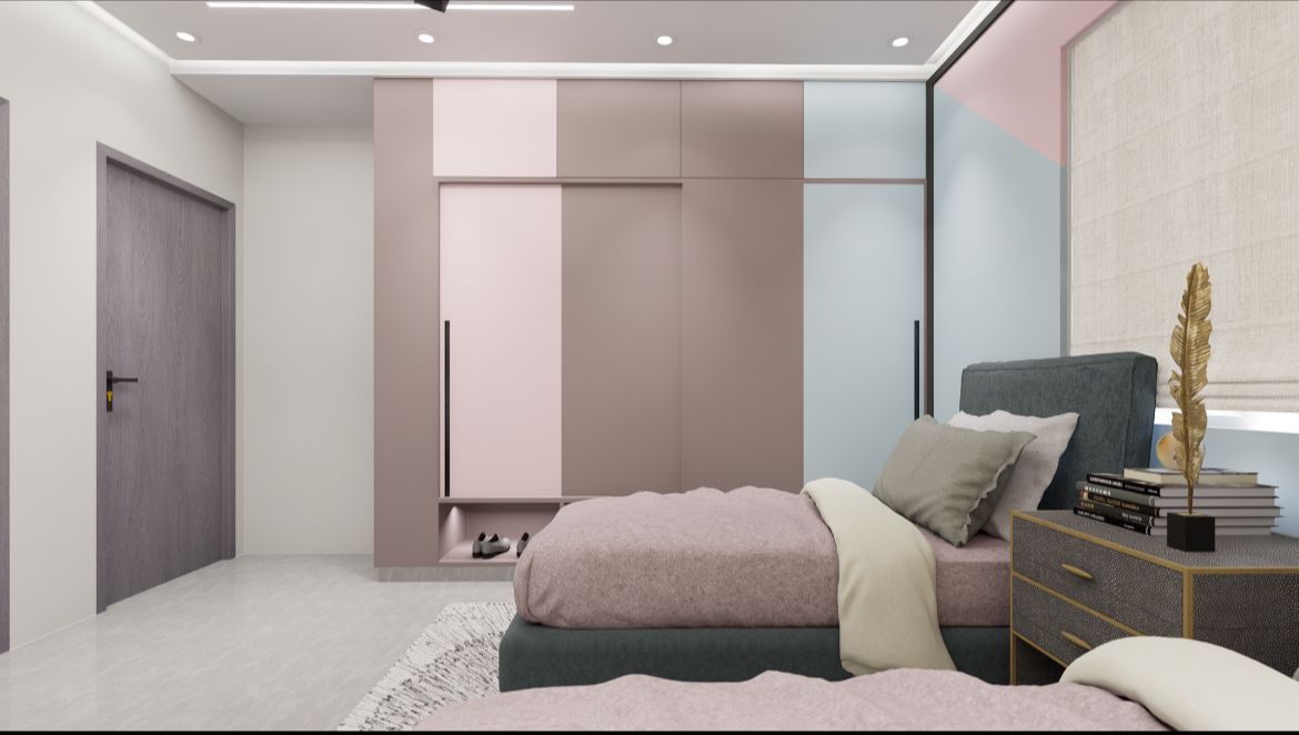 Playful Kids' Bedroom with Twin Beds